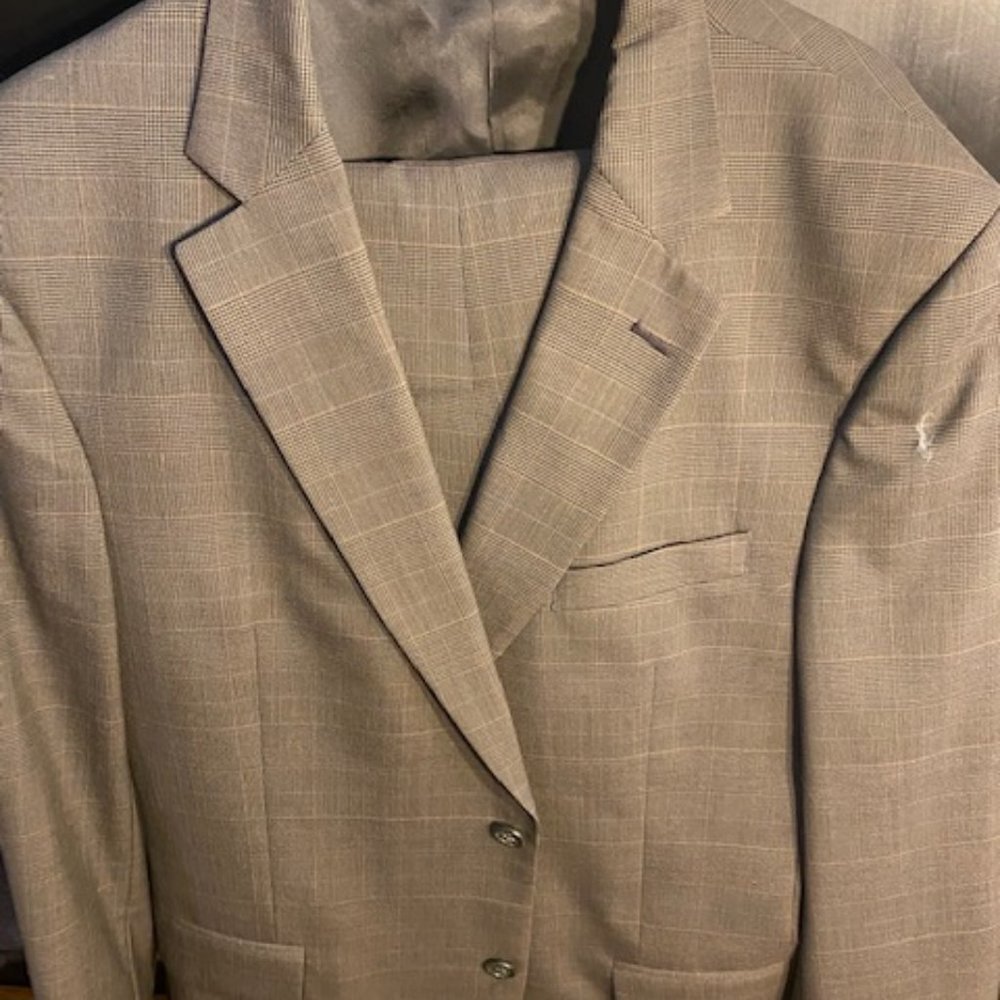 2 piece suits- Coat 42, Pants 34, Athletic Cut
